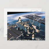 Gedockte spatie briefkaart (Voorkant / Achterkant)