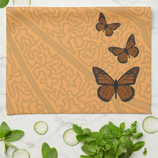 Gedoelde monarch handdoek (Gevouwen)