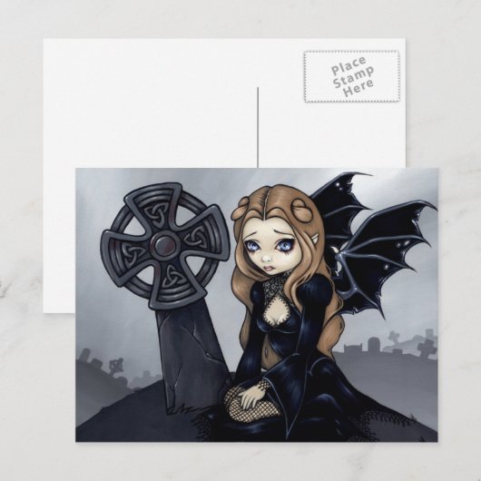 "Gedoemd van het Briefkaart van het Begin" (Voorkant / Achterkant)