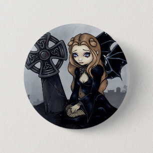 "Gedoemd vanaf het begin"-Button Ronde Button 5,7 Cm