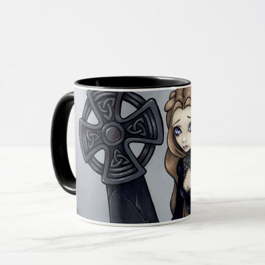 "Gedoemd vanaf het begin" Mok (Voorkant links)