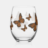 gedoemde monarch wijnglas zonder voet (Achterkant)