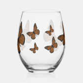 gedoemde monarch wijnglas zonder voet (Links)