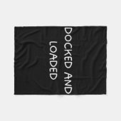 Gedokt en geladen Funny Boat Captain Boating Desig Fleece Deken (Voorkant (Horizontaal))