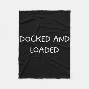 Gedokt en geladen Funny Boat Captain Boating Desig Fleece Deken