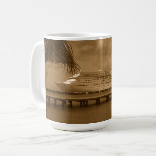 Gedokt in Cozumel Koffiemok (Voorkant links)