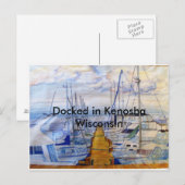 Gedokt in Kenosha Wisconsin Briefkaart (Voorkant / Achterkant)