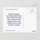 Gedokt in Nassau-Briefkaart Briefkaart (Achterkant)