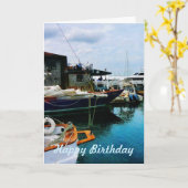 Gedokte Boats in Newport RI Kaart (Gele Bloem)