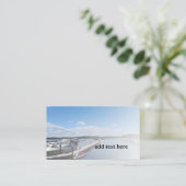 Gedokte boten visitekaartje (Staand voorkant)