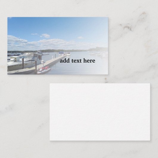 Gedokte boten visitekaartje (Voorkant / Achterkant)