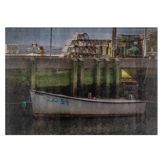 Gedokte Dory en Lobster Traps Snijplank (Voorkant)