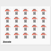 GEDOLEN OF STEREN VIERKANTE STICKER (Vel)