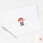 GEDOLEN OF STEREN VIERKANTE STICKER (Envelop)