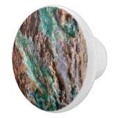 Gedolven turquoise steen keramische knop (Rechts)