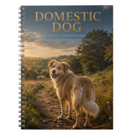 Gedomesticeerde hond plattelandspad DIEREN Notitieboek