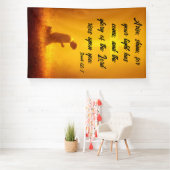 Gedompeld in Genade: Het Licht van Jesaja 60:1 Spandoek (Insitu)