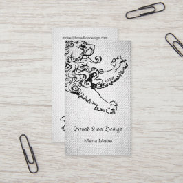 Gedompelde lion-blik visitekaartje