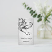 Gedompelde lion-blik visitekaartje (Staand voorkant)