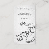 Gedompelde lion-blik visitekaartje (Achterkant)