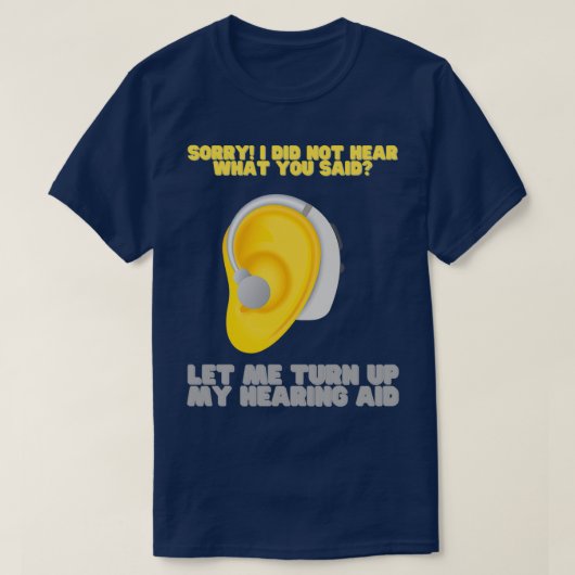 Gedoof gehoorgestoord slechthorgebarentaal t-shirt (Design voorkant)