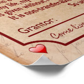 GEDOON AAN MIJN HART _ Een romantische verklaring Poster (Hoek)