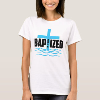 Gedoopt 2026 Christelijk Kruis & Waterdoop T-shirt