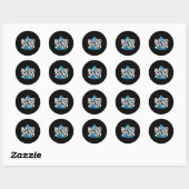 Gedoopt 2026 ronde sticker (Vel)