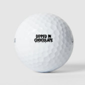 Gedoopt in chocolade golfballen (Voorkant)