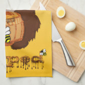 Gedoopt met honing theedoek (Quarter Fold)