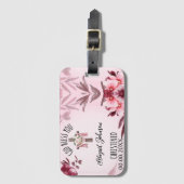 Gedoopte naam Datum God zegene u Custom Bagagelabel (Voorkant (verticaal))