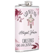 Gedoopte naam Datum God zegene u Custom Heupfles (Rechts)