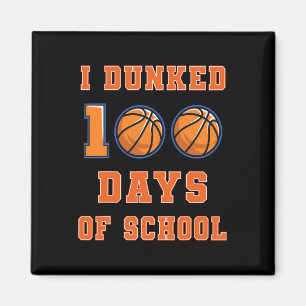 Gedopt 100 dagen van school basketbal 100e dag van magneet