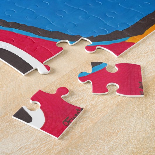 Gedopt gezicht Puzzle Legpuzzel (Zijkant)