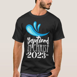 Gedopt in Christus 2023 RCIA Katholieke Doop van t T-shirt