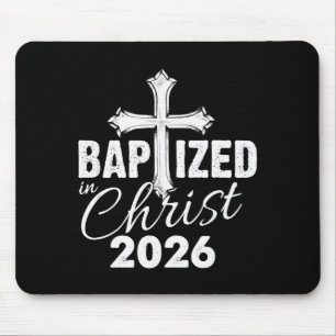 Gedopt in Christus 2026 - Christelijk Kruis Heil Muismat
