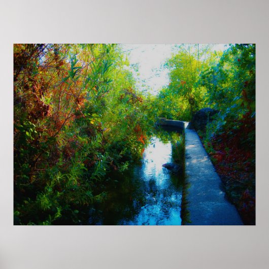 "Gedopt water" Poster (Voorkant)