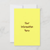 Gedopte chocolade Chip Muffin Invitation Kaart (Achterkant)