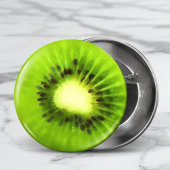 Gedopte kiwi-vruchten ronde button 7,6 cm