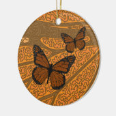 Gedopte monarch keramisch ornament (Links)