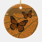 Gedopte monarch keramisch ornament (Achterkant)