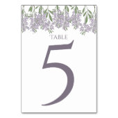Gedopte Wisteria Bud Table Card Kaart (Achterkant)