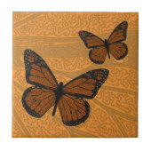 Gedopte zwarte Tegel Tegeltje (Voorkant)