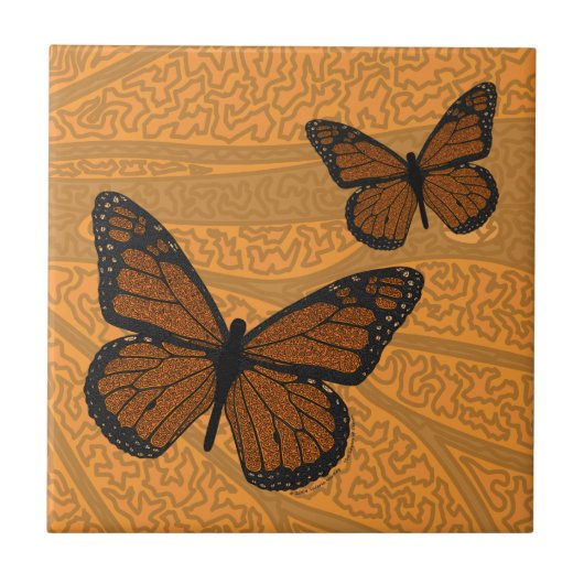 Gedopte zwarte Tegel Tegeltje (Voorkant)