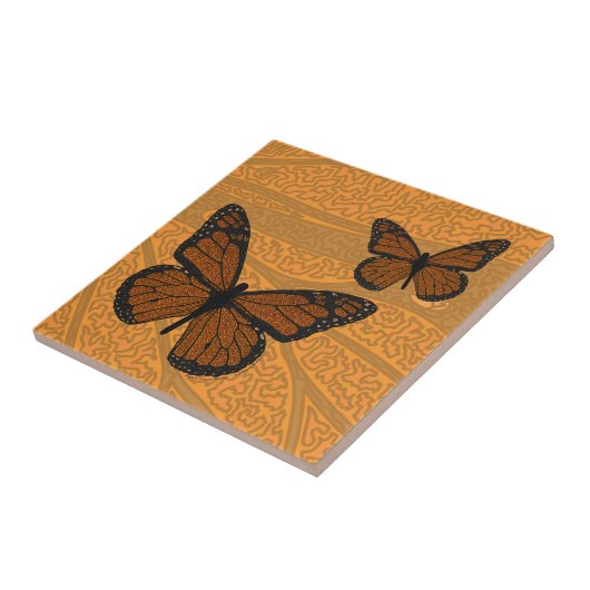 Gedopte zwarte Tegel Tegeltje (Zijkant)