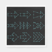 Gedotte pijlen Napkins Servet (Voorkant)
