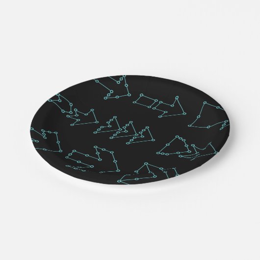 Gedotteerde pijlen papieren Borden Papieren Bordje (Gekanteld)