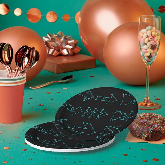 Gedotteerde pijlen papieren Borden Papieren Bordje