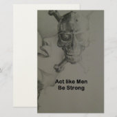 Gedraag je als Mannen, wees sterk Briefpapier (Voorkant / Achterkant)