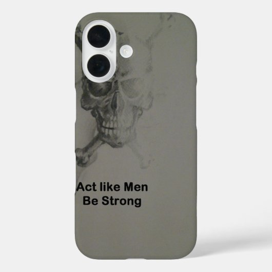 Gedraag je als Mannen, wees sterk Case-Mate iPhone Case (Achterkant)